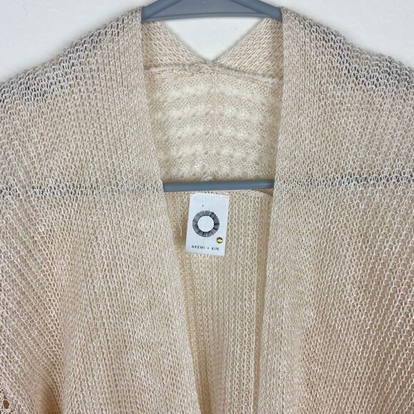 Anthropologie Akemi + Kin Knit Open-Front Cardigan Sweater - Picture 6 of 6